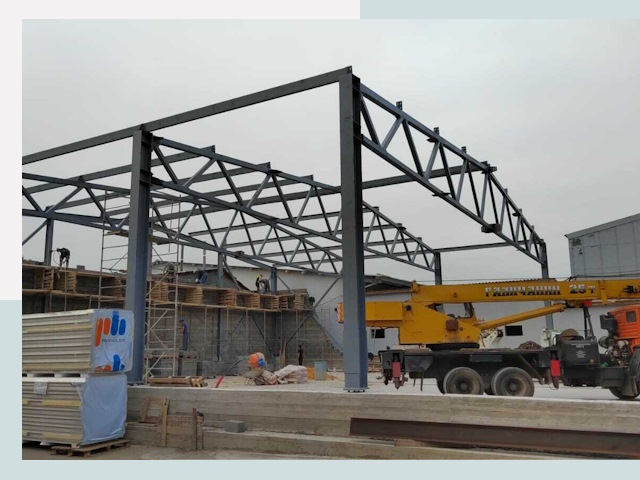 Строительство цехов в Кронштадте