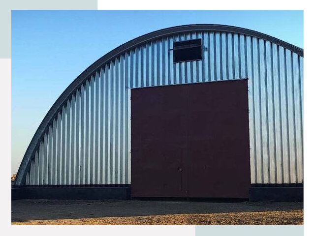 Бескаркасные ангары в Кронштадте