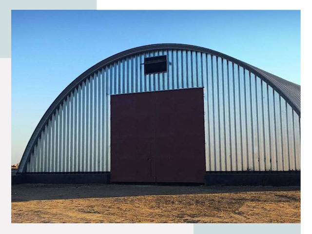 Арочные ангары в Кронштадте