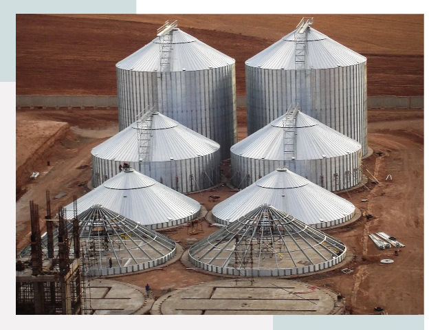 Строительство зерновых силосов в Кронштадте