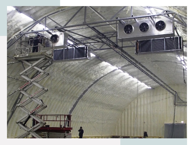 Оснащение ангаров в Кронштадте