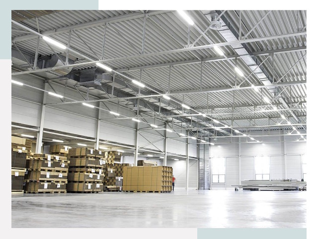 Освещение ангаров в Кронштадте