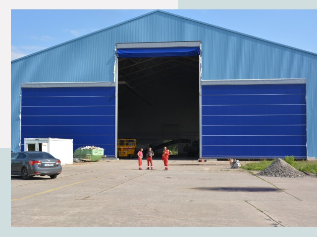 Ангарные ворота в Кронштадт от СтальСтрой-Крн по цене 626 руб.