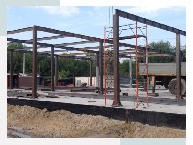 Фундамент для ангаров в Кронштадте